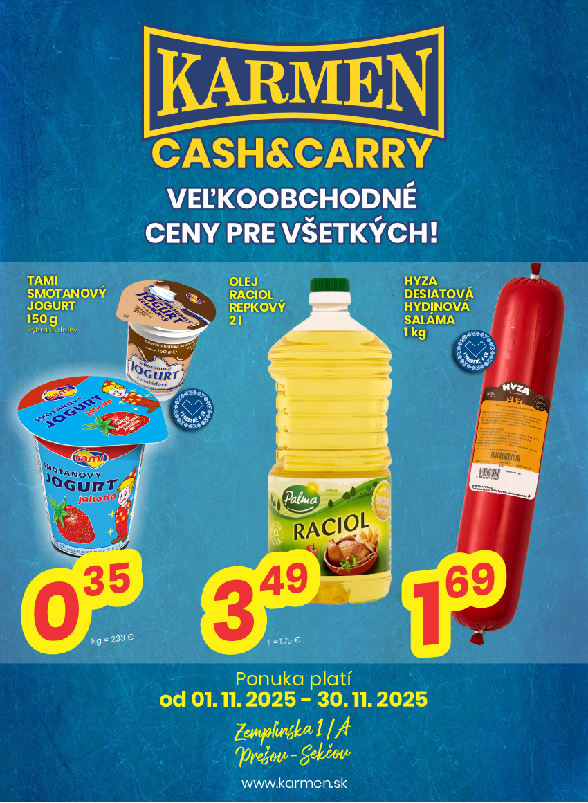 Karmen - Veľkoobchodné ceny pre všetkých