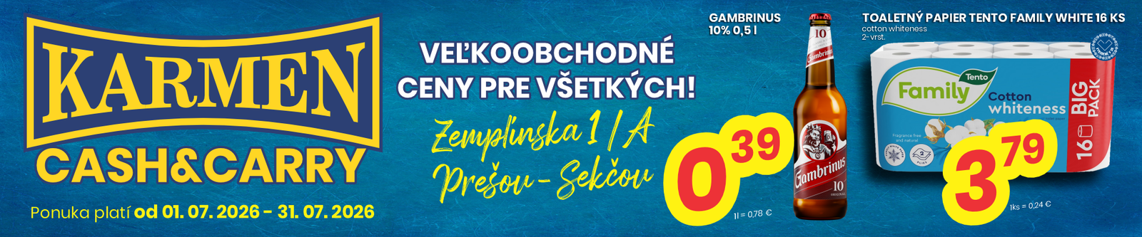 Karmen - Veľkoobchodné ceny pre všetkých