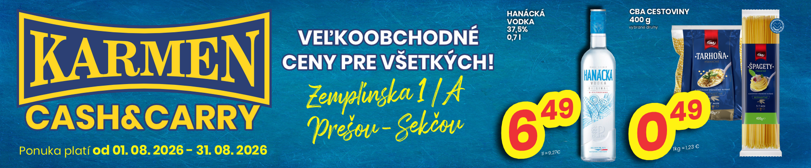 Karmen - Veľkoobchodné ceny pre všetkých
