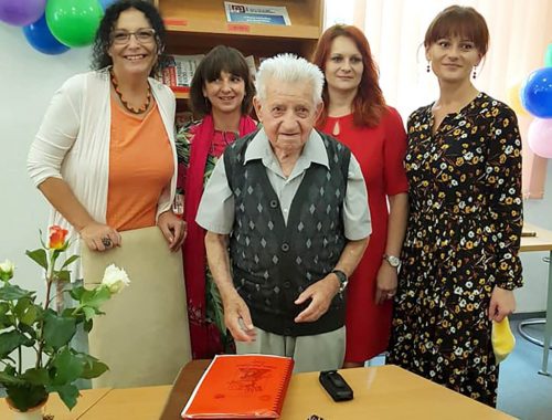 Storočný Ján Slávik oslávil jubileum v knižnici