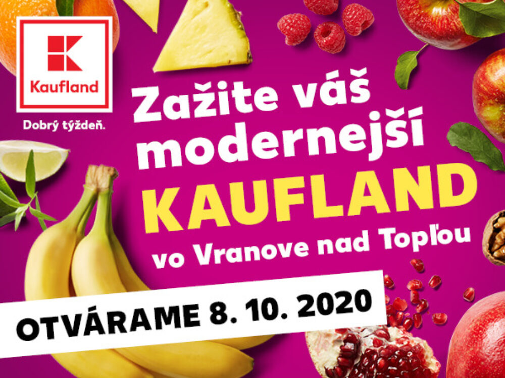 Vranovčania sa môžu tešiť na zmodernizovanú predajňu Kauflandu