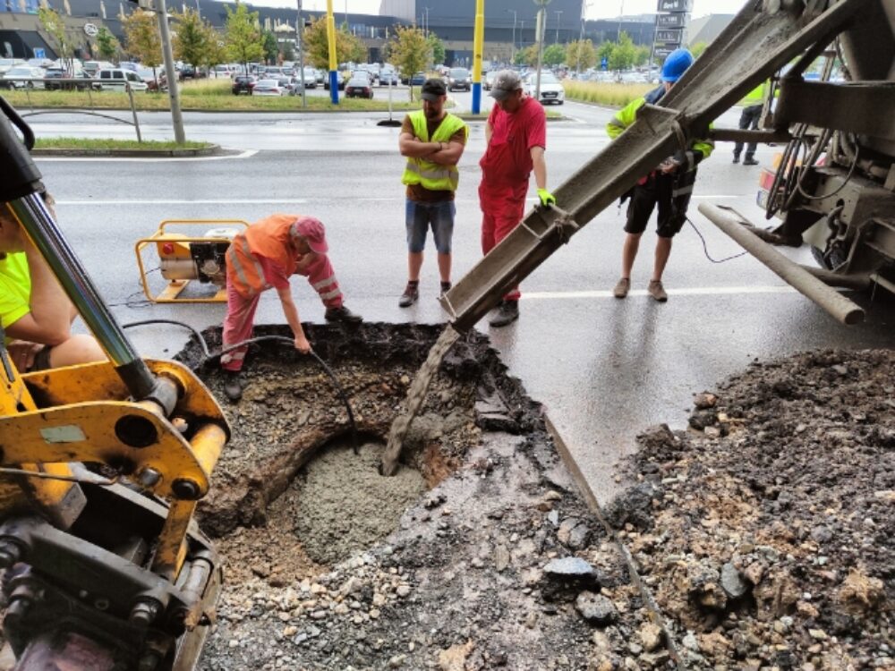 Na Sekčove sa po búrke prepadla cesta