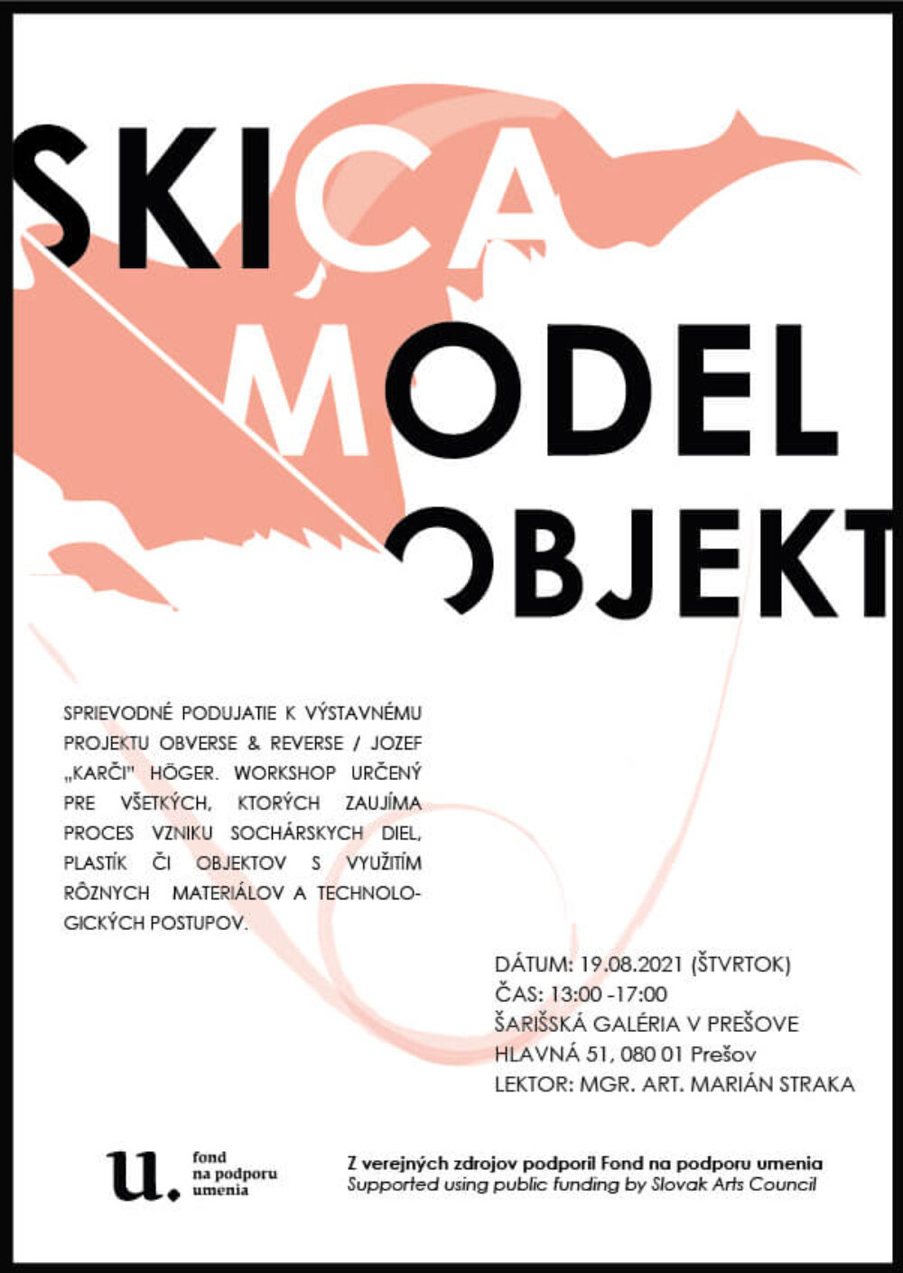 Kreatívny workshop SKICA-MODEL-OBJEKT v Šarišskej galérii