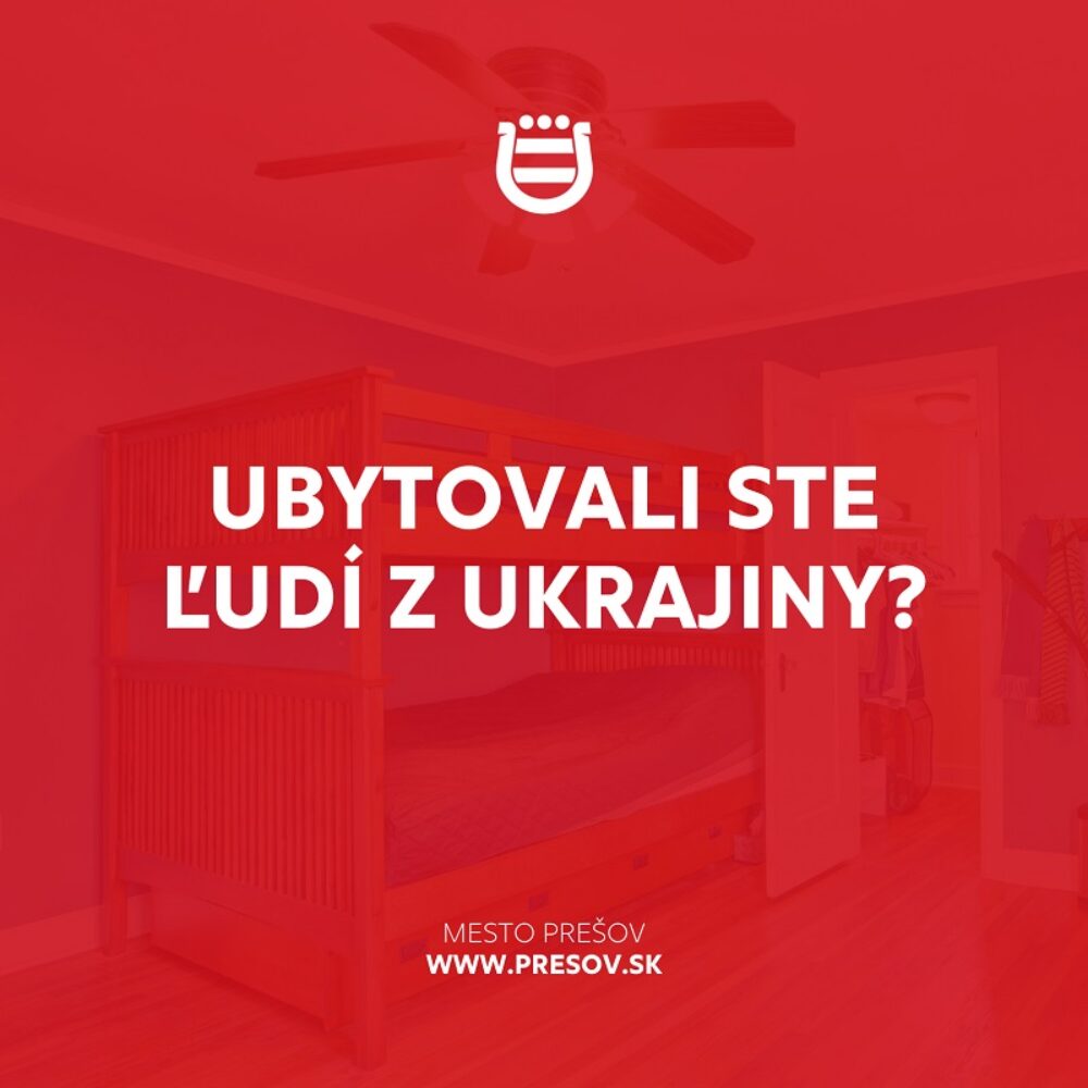 Radnica žiada obyvateľov, aby nahlasovali počty ubytovaných Ukrajincov