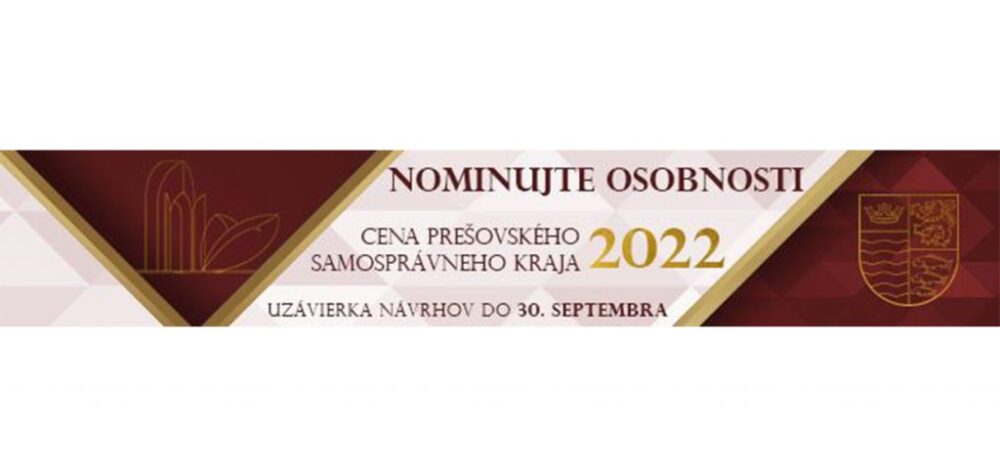 Nominujte osobnosti Prešovského kraja do 30. septembra