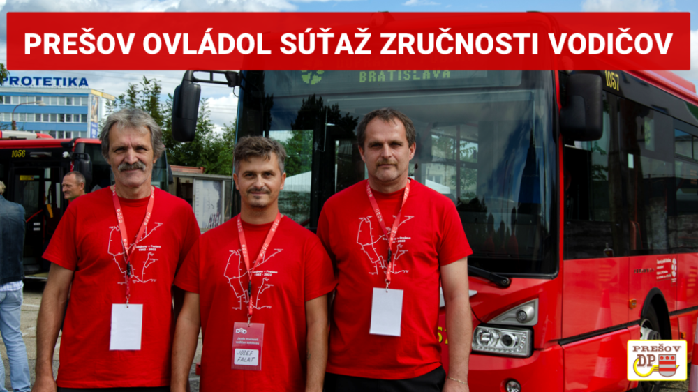 Prešovčania ovládli súťaž zručnosti vodičov autobusov