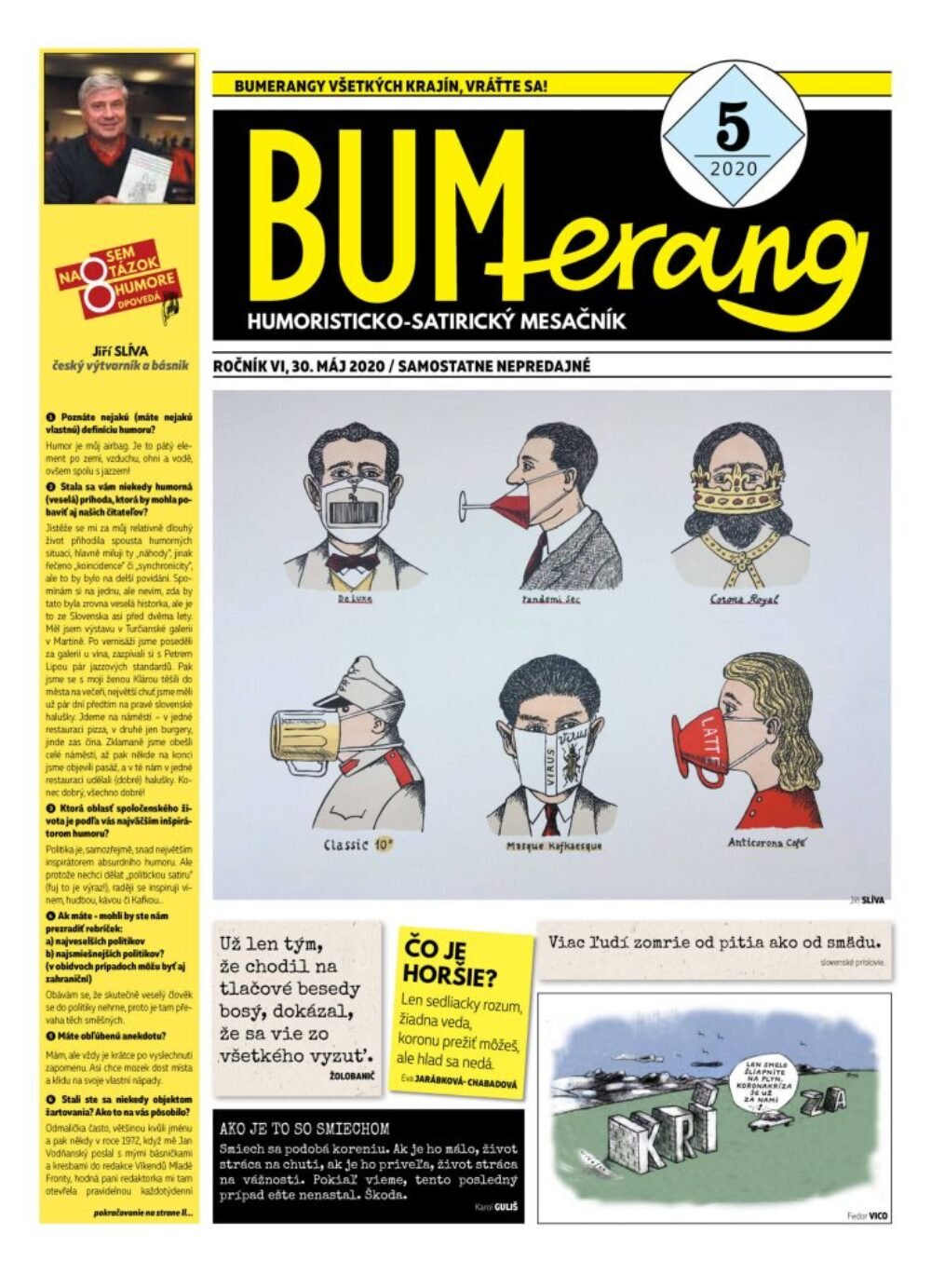 Bumerang číslo 5/2020: Humorno-satirický mesačník