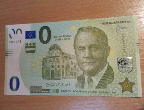 Prešov má suvenírovú bankovku s Michalom Bosákom