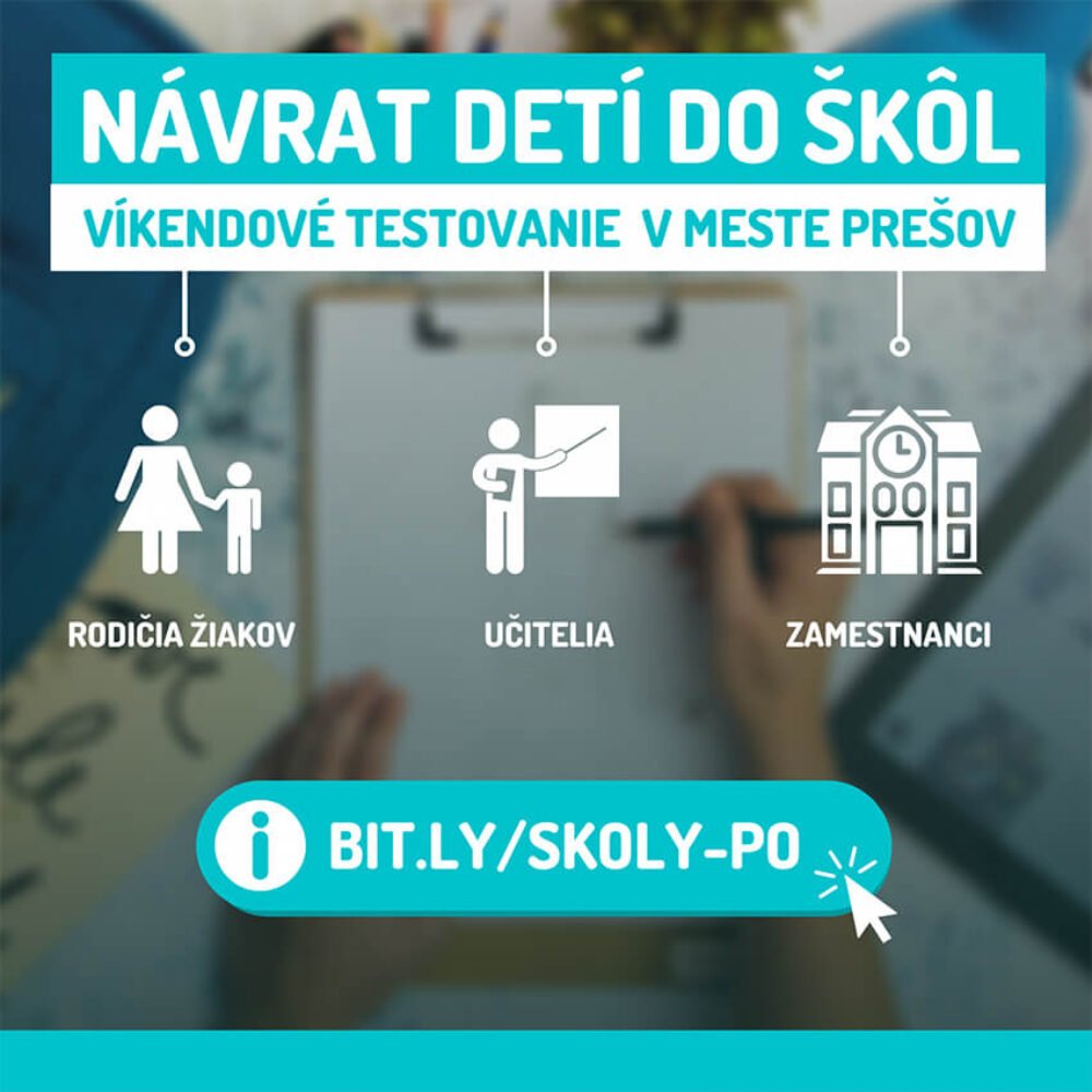 Čaká nás víkendové testovanie rodičov a učiteľov