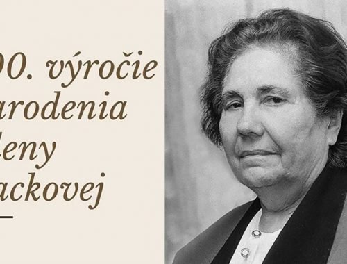 Pripomíname si sto rokov od narodenia Eleny Lackovej