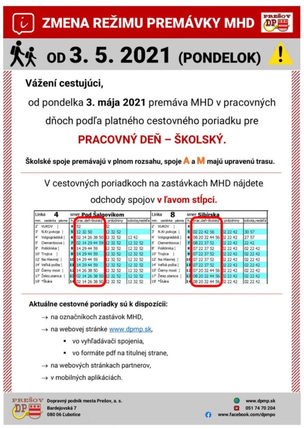 Linky MHD prejdú od pondelka na školský režim