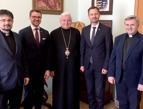 Premiér Eduard Heger navštívil arcibiskupský úrad v Prešove