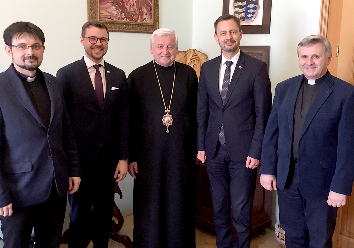 Premiér Eduard Heger navštívil arcibiskupský úrad v Prešove
