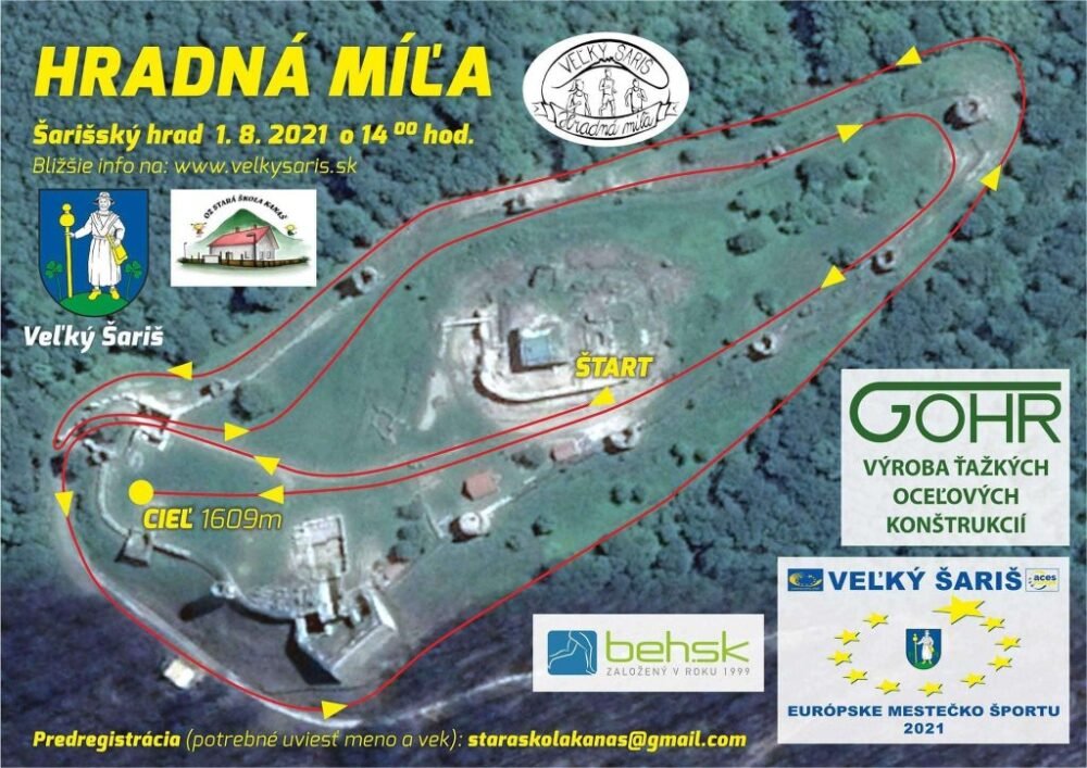Na Šarišskom hrade bude Hradná míľa