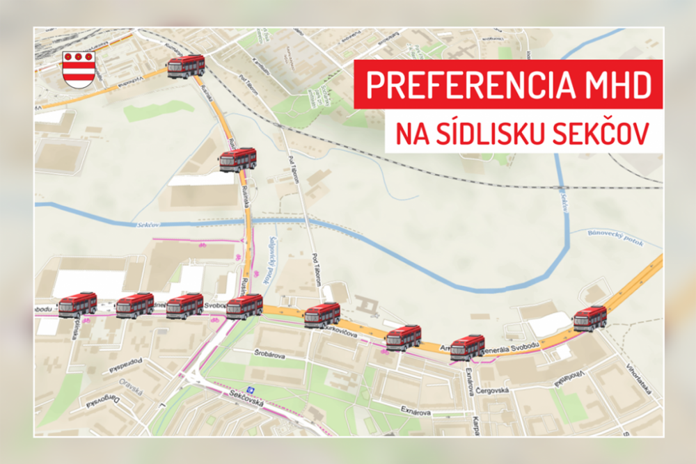 Spoje MHD budú mať na križovatkách prednosť už aj na Sekčove