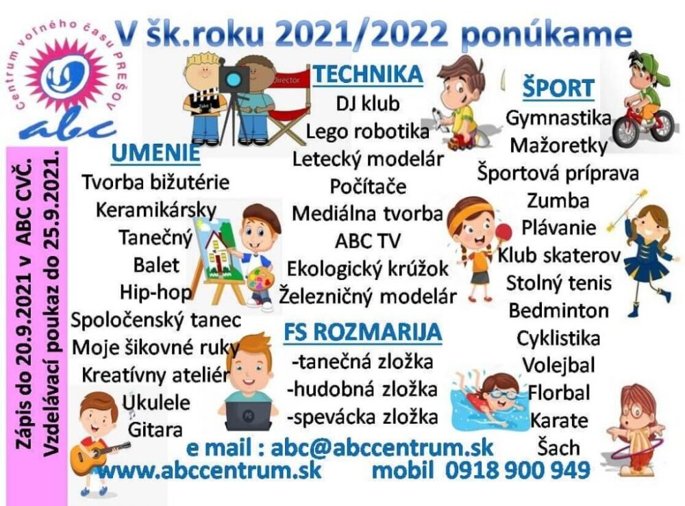 V ABC-čku sa nudiť nebudete. V novom školskom roku ponúka nové záujmové útvary