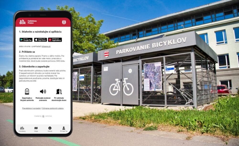 cykloboxy 2 Mestské cykloboxy už otvoríte aj pomocou mobilnej aplikácie