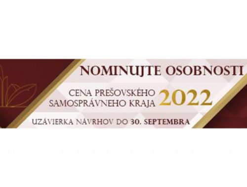 Nominujte osobnosti Prešovského kraja do 30. septembra