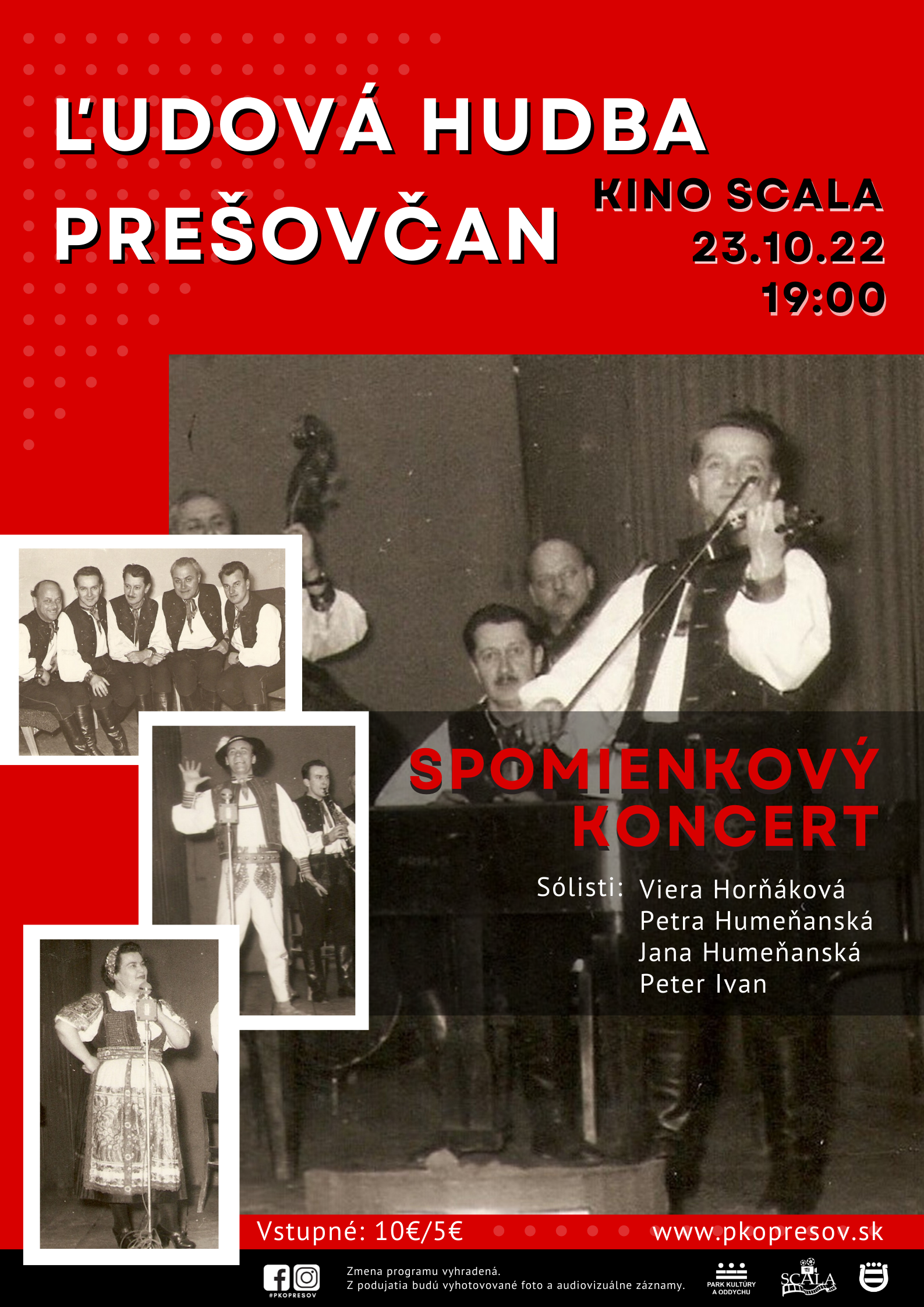 Spomienkový koncert ĽH Prešovčan￼