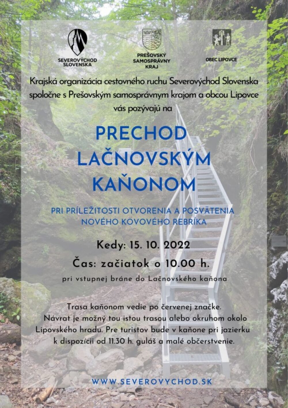 V Lačnovskom kaňone čaká turistov nový kovový rebrík