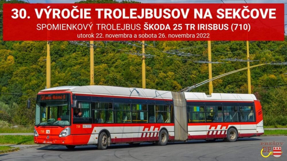 Na Sekčove jazdia trolejbusy už 30 rokov