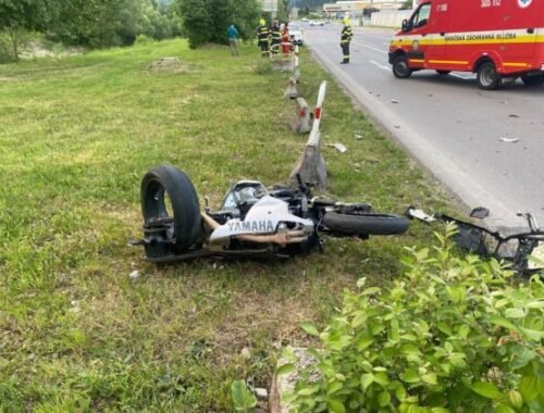 Motocyklista v Žiline neprežil zrážku s nákladným autom (foto)