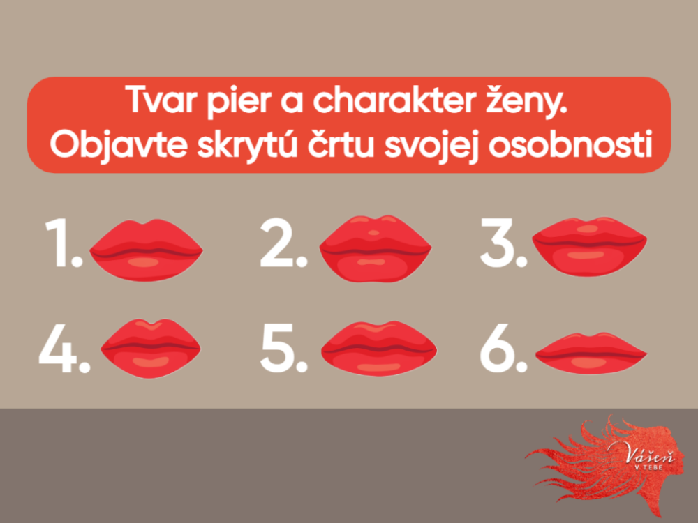 Plné alebo úzke? Vyberte si pery najviac podobné tým vašim a spoznáte sa lepšie