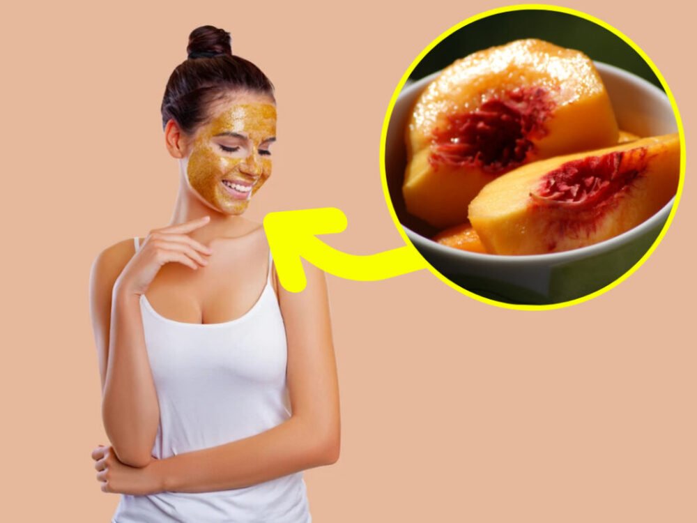 Domáca broskyňová pleťová maska. Osviežuje, čistí a vyhladzuje pokožku