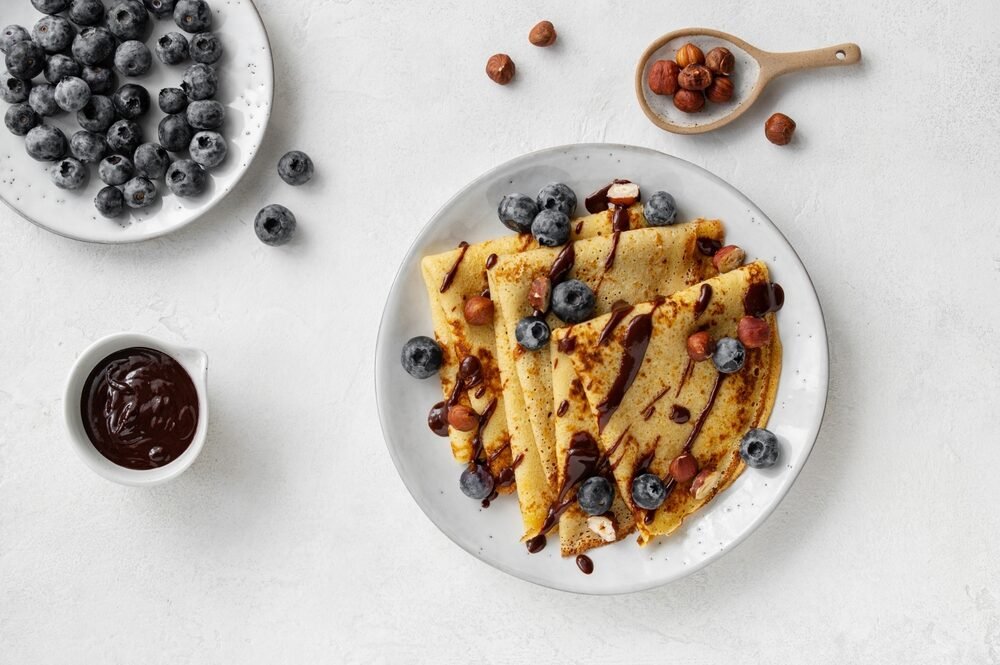 Tieto čučoriedkové palacinky sú šialené. Rodina je do nich zbláznená a už nechce iné raňajky