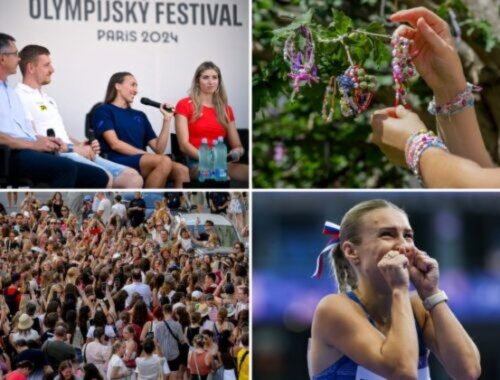 Top foto dňa (8. august 2024): Fanúšikovia Taylor Swift vo Viedni, slovenskí olympionici po návrate z Paríža aj sklamanie Forsterovej