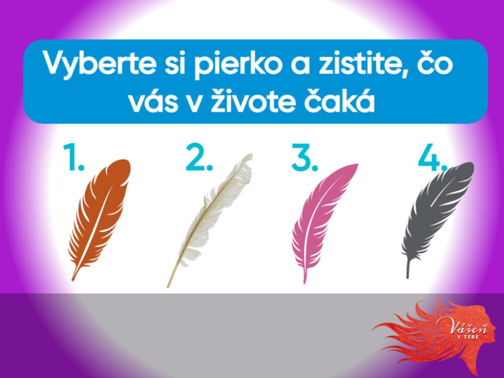 Psychotest: Vyberte si pierko a zistite, čo vás v živote čaká