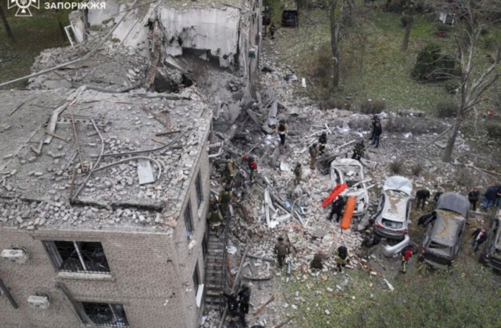 Ruský útok na ukrajinské mesto Záporožie zabil dvoch civilistov