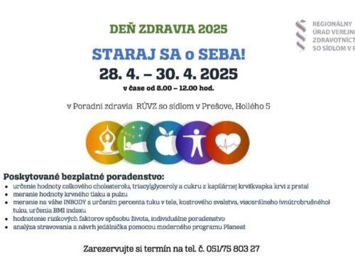 Deň otvorených dverí v Poradni zdravia: Zistite, ako je na tom vaše zdravie 