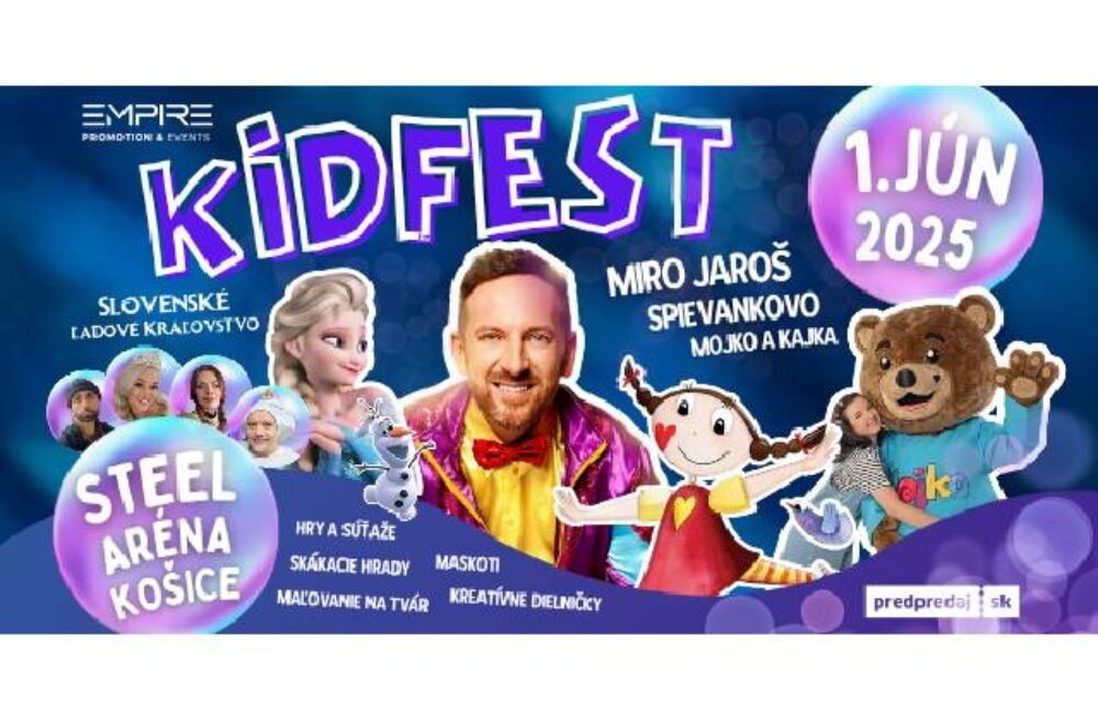 V Košiciach MDD oslávia celodennou zážitkovou párty. Nebude chýbať Miro Jaroš, Spievankovo, či Elsa s Annou a Olafom!