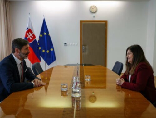 Blanár prijal ministerku zahraničia Palestínskeho štátu, zamerali sa na diskusiu o mierových iniciatívach – VIDEO, FOTO