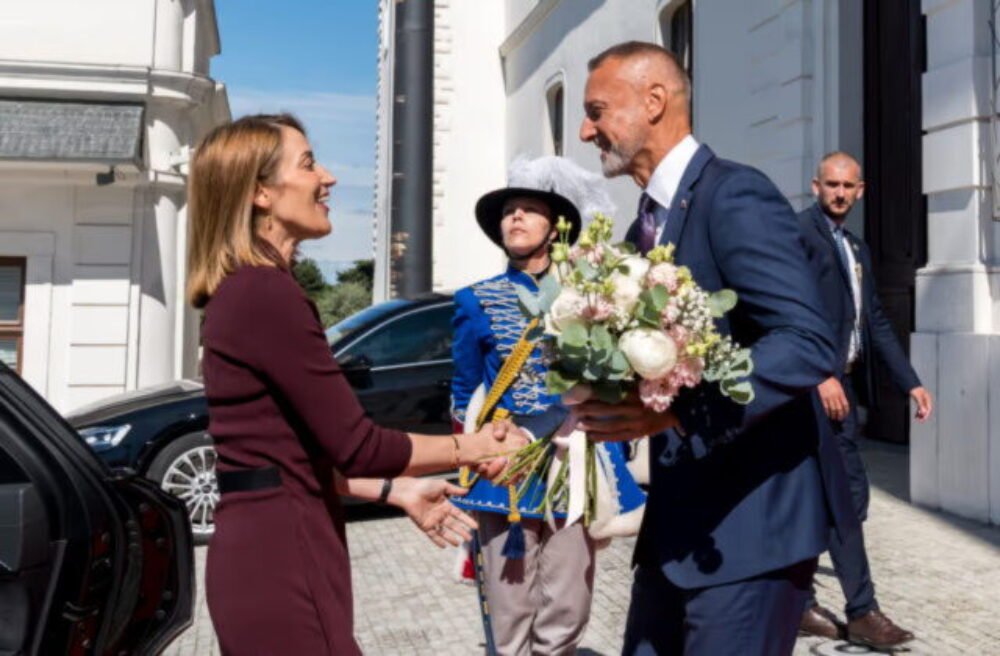 Top foto dňa (12. jún 2026): Predsedníčka EP na Slovensku, mláďa hrošíka, MS vo futbale a počasie